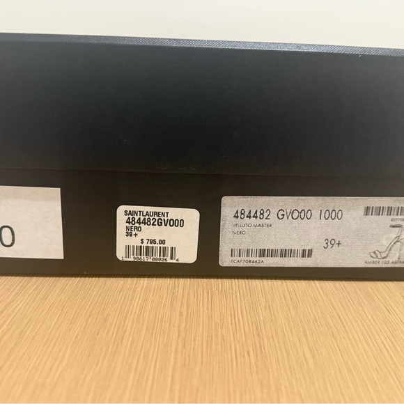 Saint Laurent Black Heeled Sandals - Picture 8 of 8